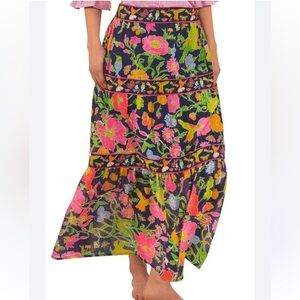 Gretchen Scott Impanema Long Skirt Birds & Bees print size SM